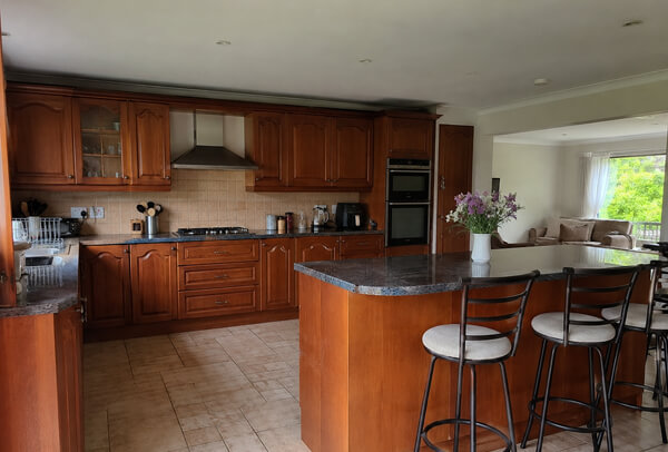 Shaker kitchen doors before painting in Hatfield
