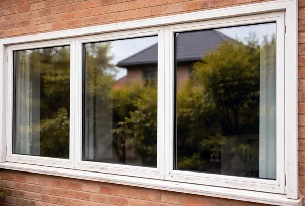 Aluminium window frames before painting in Milton Keynes