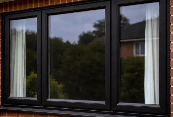 Composite window frames after painting in Milton Keynes