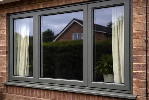 uPVC window frames after painting in Milton Keynes