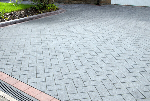 Block paving driveway after cleaning in Milton Keynes