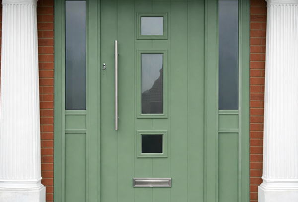 Composite front door after painting in Milton Keynes