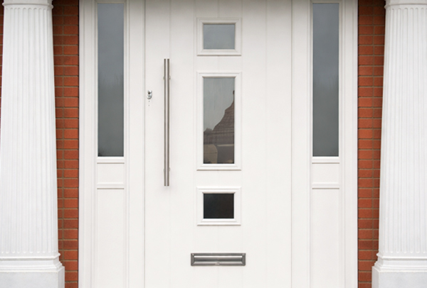 Composite front door before painting in Milton Keynes
