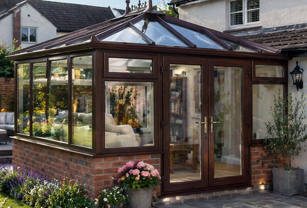 Conservatory before painting in Milton Keynes