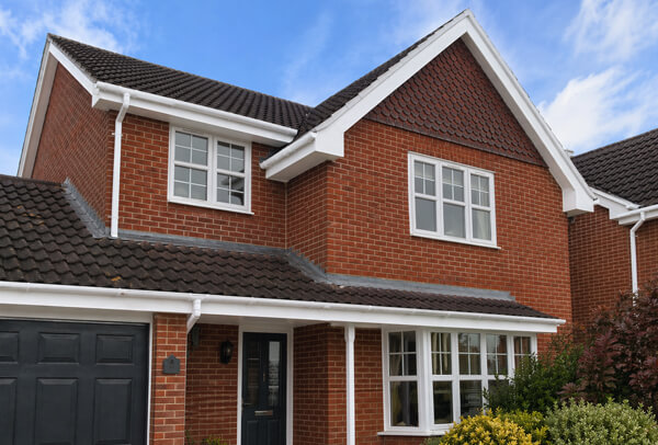 Roofline in Northampton after painting, with a cleaner and more coordinated finish