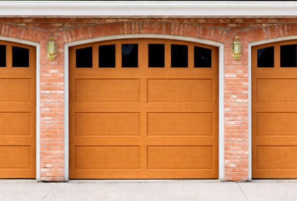 Fibreglass garage door before painting in Milton Keynes