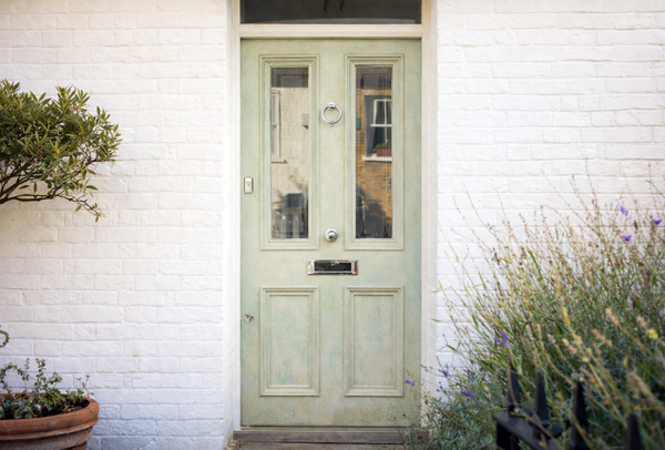 Front door before painting in Milton Keynes
