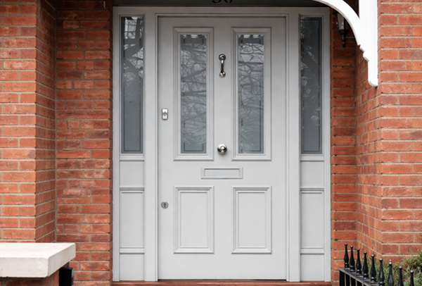 Front door before painting in Milton Keynes