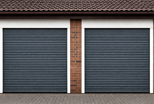 Garage door after painting in Milton Keynes