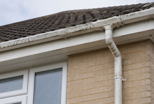 Gutters and downpipes in High Wycombe before painting
