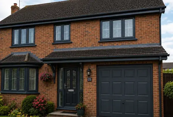 Window frames after changing to a colour that works with the exterior