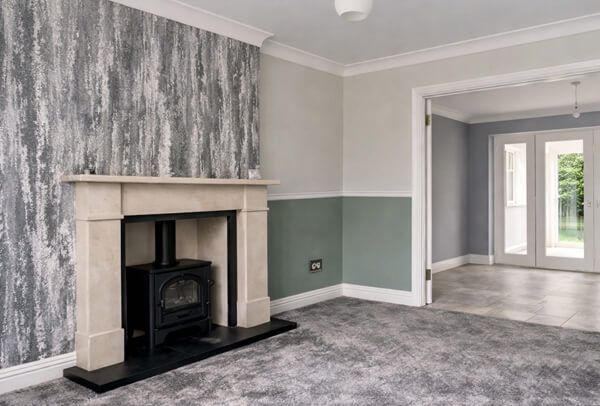 Room after painting and decorating in Milton Keynes