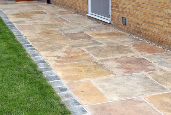Patio before regular cleaning in Milton Keynes