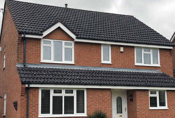 Roof in Northampton after a professional cleaning transformation