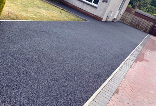 Tarmac driveway after cleaning in Milton Keynes