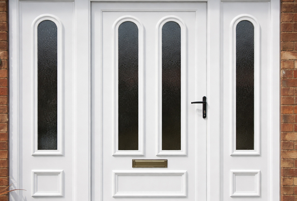 uPVC front door before painting in Milton Keynes