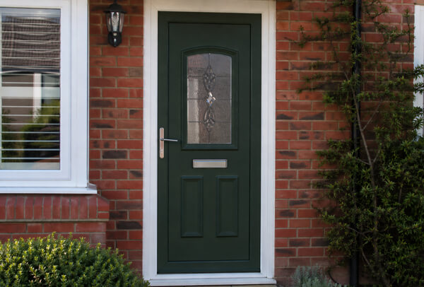 uPVC front door in Northampton after painting, with a cleaner and more modern look