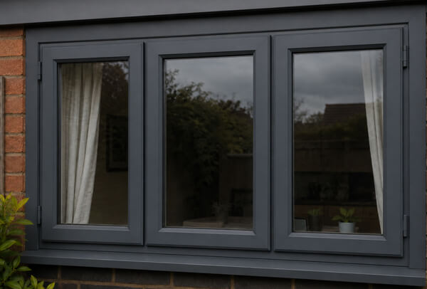 Window frames after being matched with the exterior in Kettering