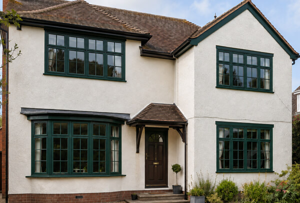 uPVC window frames after a modern colour change in Kettering
