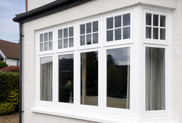 Older timber windows after a fresh painted finish in Hatfield