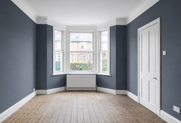 Room in Hatfield after wall painting with a fresh modern colour
