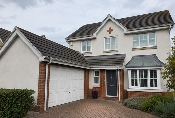 Roofline before a modern colour update in Hatfield