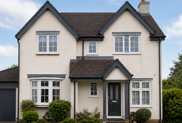 Soffits and fascias after refresh painting in Hatfield