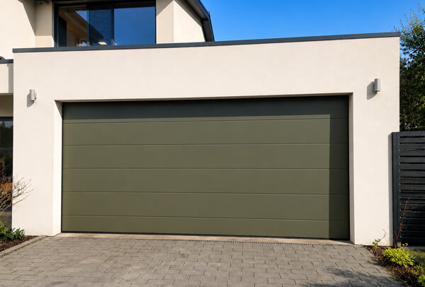 Garage door and front door after exterior colour planning in Wellingborough