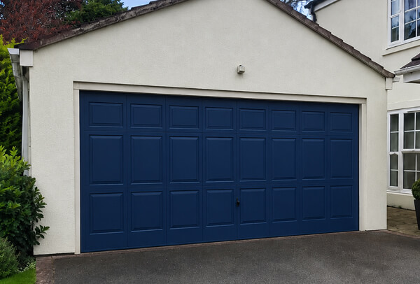 Garage door after painting with a smart modern finish in Kettering
