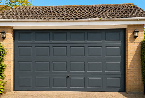 Garage door after repainting from photo advice in Wellingborough