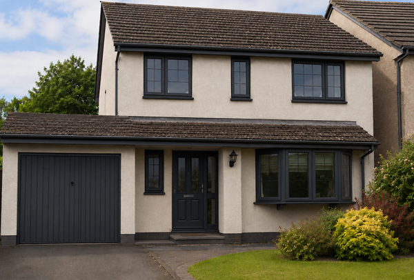 Home in Leighton Buzzard after painting services with fresher rooms and smarter exterior details