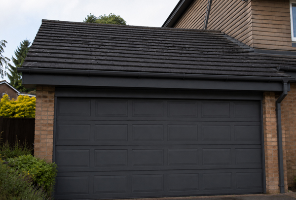 Front of property in Hatfield after garage door and roofline painting