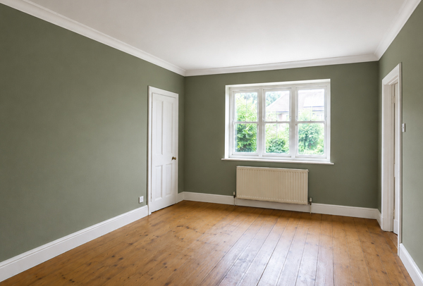 Interior room in Hatfield after decorating with fresh colour and neater woodwork