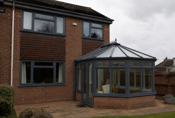 Exterior frames in Hatfield after painting with a cleaner coordinated finish