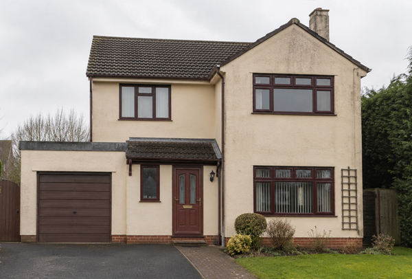 Home in Stevenage before painting and decorating with tired interior and exterior finishes
