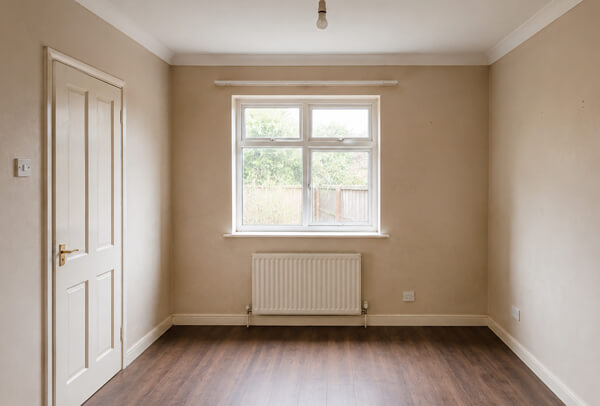 Room in Kettering before decorating and ready for a painting quote