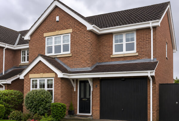 Roofline fascia and soffit after painting in Wellingborough