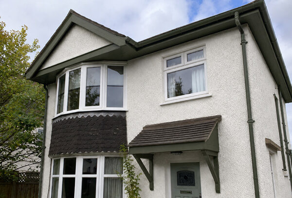 Roofline after colour change in Kettering with a balanced exterior finish